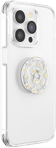 Vista 83 de PopSockets Phone Grip with Expanding Kickstand, Adhesive Grip claro negro