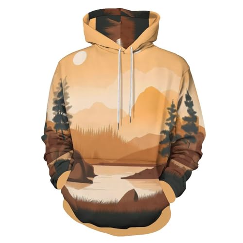 Sweat à capuche streetwear pour vos randonnées d'automne en forêt