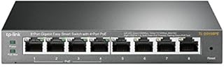 TP-Link TL-SG108PE | 8 Port Gigabit PoE Switch | Easy Smart Managed | 4 PoE+ Ports @64W | Plug & Play | Sturdy Metal w/ Shielded Ports | Fanless | QoS, Vlan & IGMP | Limited Lifetime Protection
