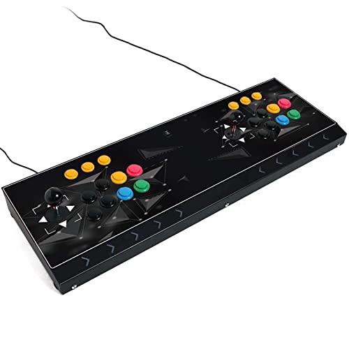 DOYO Arcade Joystick Machine Console 2 players Street Fighter Video Game Arcade Fighting Stick for Home Compatible with PC/Nintendo Switch/NEOGEO Mini/NeoGeo Pro/PS3/Raspberry Pi/PS Classic/Android
