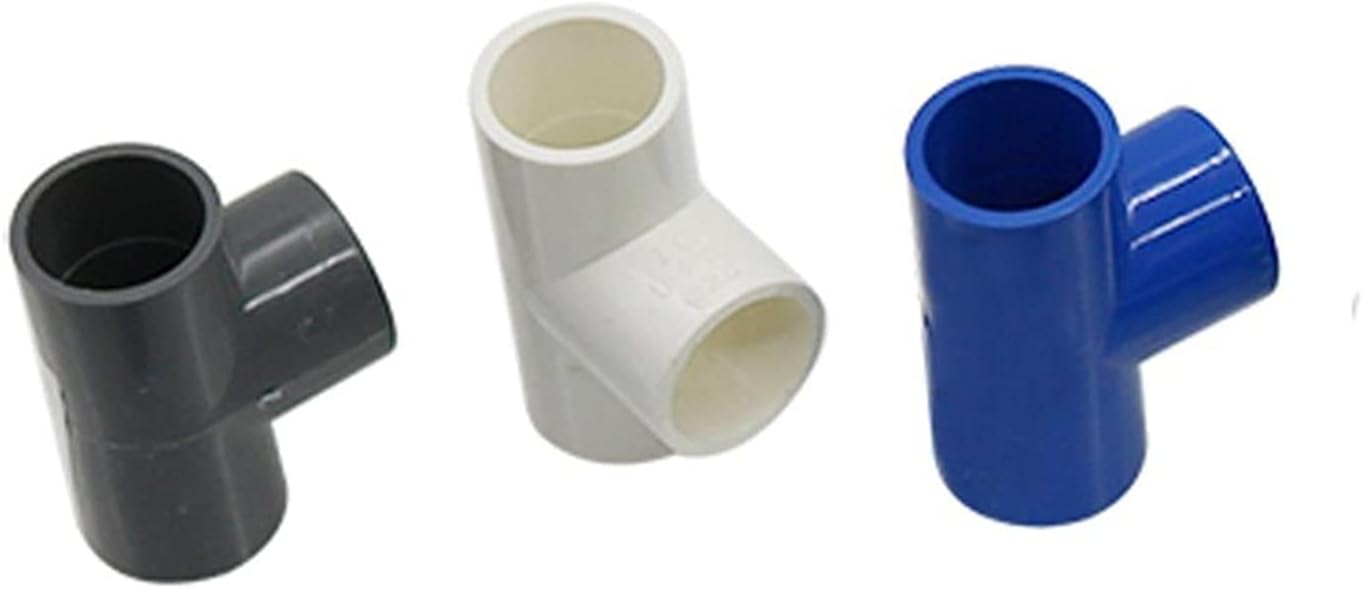 Utility Hose Butt Hose Connector Adapter Pvc Water Supply Pipe Fittings 32 Mm Three-Way Three-Way Plastic Jointricultural Irrigation Water Accessories Water Tank Water Pipe Joint/White/Inner Diameter