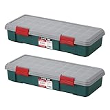 【2個セット】アイリスオーヤマ 収納 BOX 770×320×155 RVBOX 770F 収納ケース 収納ボックス 屋外収納 コンテナ アウトドア グレー/ダークグリーン