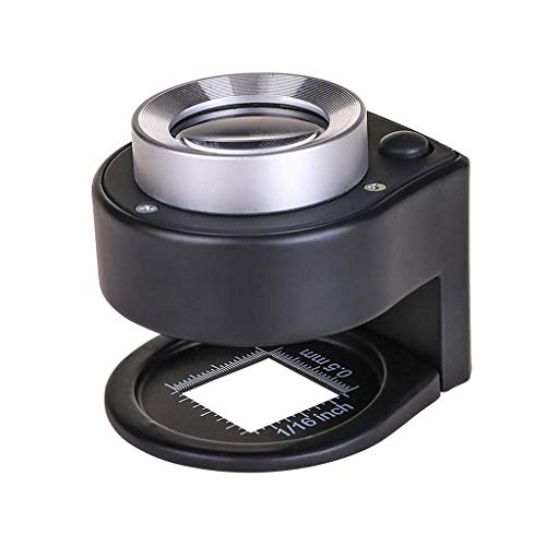Loupe de bureau 30X LED pour l'identification des timbres et bijoux anciens