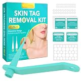LAKVIL Skin Tag Removal,Set di rimozione Efficace e indolore della pelle Delle Talpe,Rimuovere da Piccole a Grandi,Fibromi Penduli Rimozione,Ideale Per Collo,Ascelle E Corpo（Verde）