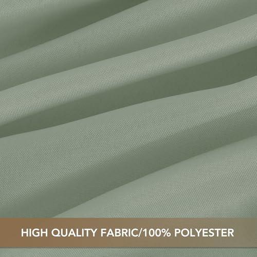 Image of sancua Round Tablecloth 120 Inch Diameter, 8 Pack - Circle Polyester Fabric Table Cloth for Wedding Party Reception Banquet Birthday, Washable Formal Table Cover (Fit 48-96 Inch Tables), Sage Green