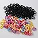 100PCS Black Hair Elastics Hair Ties,Seamless Hair Ties,4MM Ponytail Holders Hair Bands,Hair Braided Accessories,Elastic Band for Medium to Thick Hair,Curly Hair,Headbands,Beauty and Personal Care