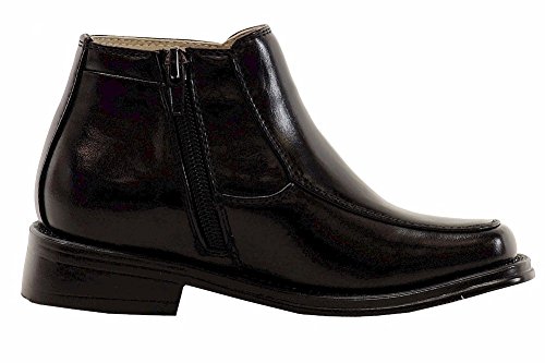 Boy's Top Boot Black School Uniform Boots Shoes Sz: 113