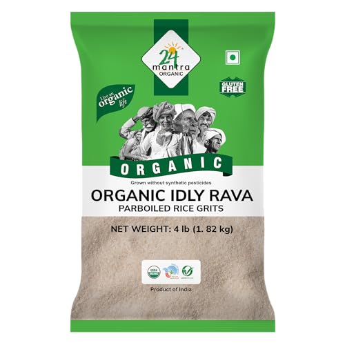 24 Mantra Organic Idly Rava - 4 Lb, (Pack of 1)