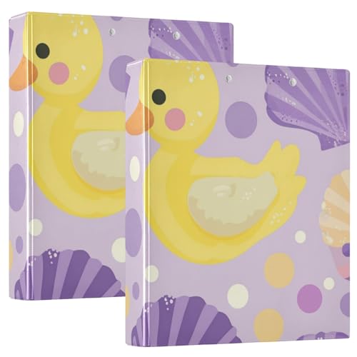 Pasta de fichário de desenho animado Little Ducks beeplus Punchless, exibe documentos de 200 páginas