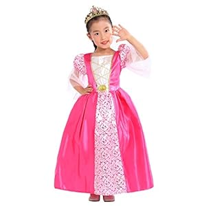 Sincere Party Disfraz de princesa deluxe para niña con accesorios