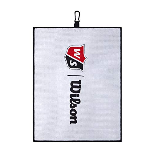 Wilson-Staff-Unisex-Toalla-de-golf-Triple-plegado-TRI-FOLD-Microfibra-Blanco-Talla-unica-WGA9000101