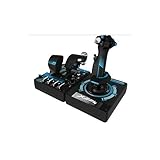 Logitech G X56 H.O.T.A.S Throttle and Joystick Flight Simulator Game Controller, 4 Spring Options, +189 Programmable Controls, RGB Lighting, 2x USB, PC - Black (Renewed)