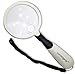 Lumagny Dual Magnification Aspheric Magnifier | 3X & 5X Lens | 2-Way LED Light | Ergonomic Grip & Handle | Modern Design | 3Â½