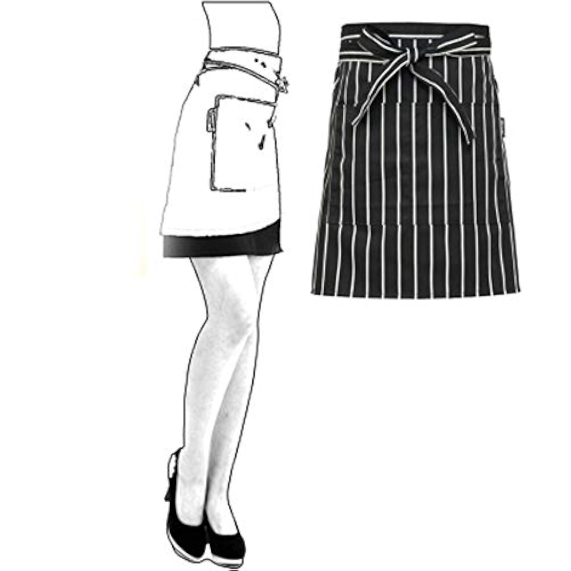 Waist Apron for Men and Women Chef