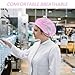 HEALEEP Anti-Static Cap Breathable Mesh Working Beanie Pink Protective Hat for Clean Rooms Factory Food Industry Safety Headwear