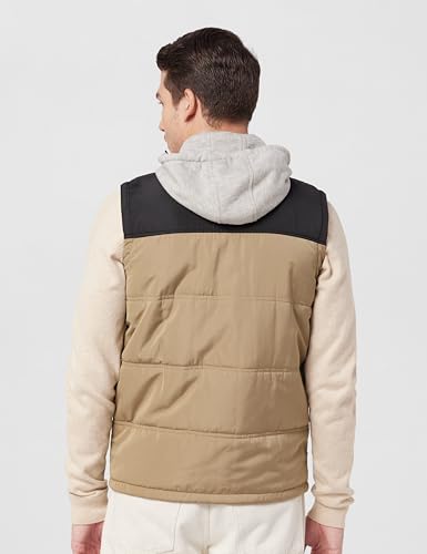 Image of Max Men Polyester Colorblocked Hooded Standard Length Puffer Jacket