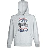  Teesandengines Men\'s Moto Guzzi v7 Sport 71 Motorcycle Therapy Grey Hoodie Size Medium