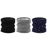 Shyyween 3 Pack Winter Neck Gaiters Warmer Waterproof for Men Women Ski Neck Warmer Face Mask Cover Scarf Thermal Thick Warm Fleece Lined for Cold Weather Sport Skiing Camping Hiking