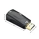 HDMI-Stecker auf VGA-Buchse / Video-Konverter, vergoldet, mit 3,5 mm Audiokabel für PC, TV, Laptops und andere HDMI-Geräte