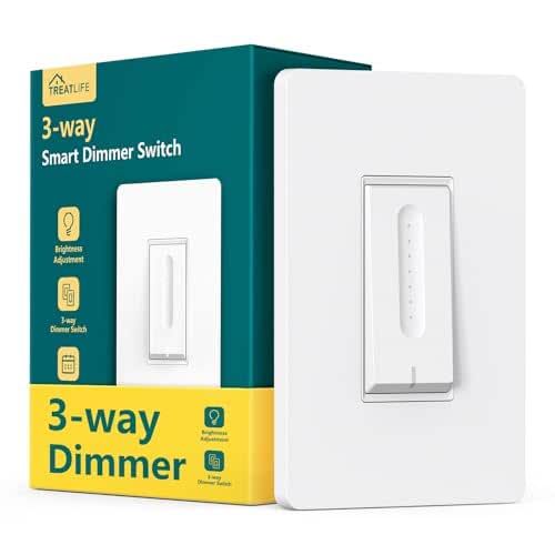 TREATLIFE 3 Way Smart Dimmer Switch 1 Pack, Master 3
