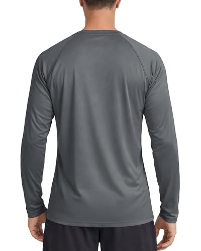 Image of Boladeci Men's UPF 50+ Sun Protection UV SPF Shirts Long Sleeve Lightweight Quick Dry Swim T-Shirts Rash Guard