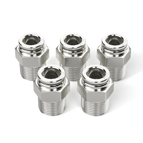 Conector neumático de 8 mm resistente a corrosión para automatización 8