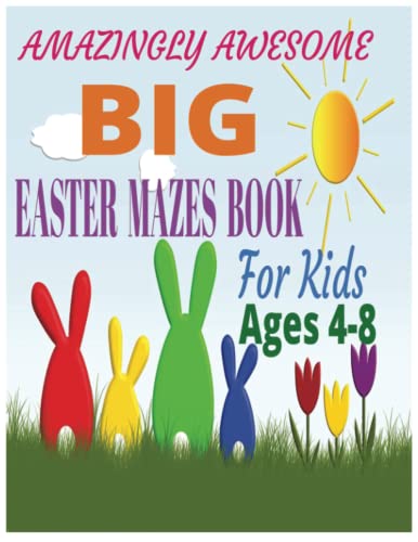 AMAZINGLY AWESOME BIG EASTER MAZES BOOK For Kids Ages 4-8 image 2
