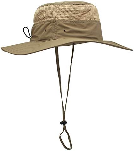 Wide Brim Bucket Hat Windproof Fishing 