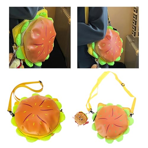 Tote Bag for Women, Women Cartoon Hamburger Crossbody Bag Creative Shoulder Bags Funny Bags Shopping Dating Handbag2