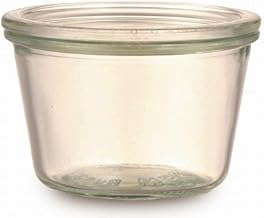 WECK MOLD SHAPE WE-741 10.1 fl oz (300 ml) Storage Container, Glass Storage Container