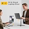 FoldWise X Premium Laptop Stand for Desk - 100% Aluminium, Portable & 360° Rotating - Adjustable Height & Angles Laptop Riser - Sturdy & Foldable MacBook Stand Compatible with All 11-18” Devices #5