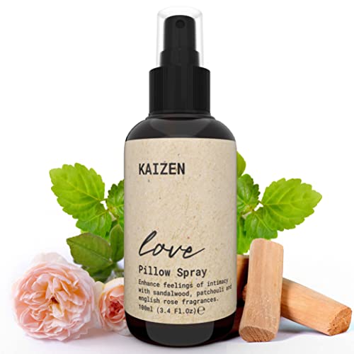 KAIZEN Love Kissenspray (100ml)- mit Sandelholz, Rose and Patschuli - Aphrodisierendes Duft Spray für sinnliche Momente zu Zweits - für Kopfkissen 6 KAIZEN Love Kissenspray (100ml)- mit Sandelholz, Rose and Patschuli - Aphrodisierendes Duft Spray für sinnliche Momente zu Zweits - für Kopfkissen