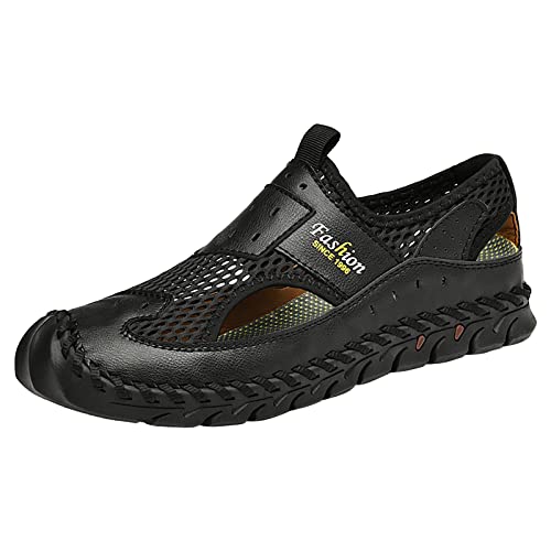 Chaussures de plage polyvalentes pour homme chaussures aquatiques en maille creuse noir 42