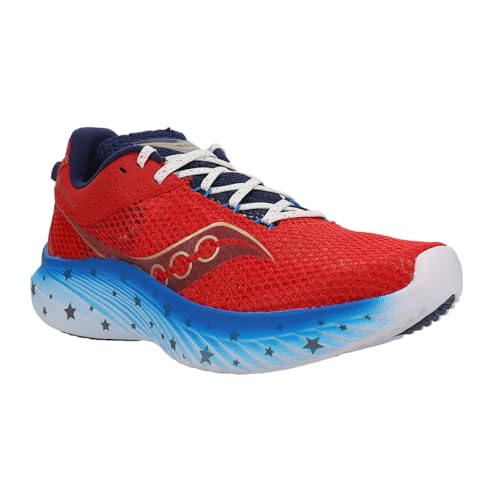 Saucony Mens Kinvara 14 Running Sneakers Shoes - Blue, Red - Size 12 M2