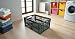 HRB Profi Klappbox, 32 Liter, 48 x 35 x 23cm, schwarz/schwarz (1 Stück)