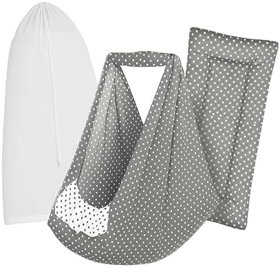 Swing Cradle Set | Cotton Cradle Cloth with Removable 5-Layer Padded Bed & Mosquito Net | Up to 15 kg (Dark Melanchi)