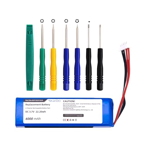 �݊����̂���d�r JBL Charge 3, Charge 3 Stealth Edition �����p�o�b�e���[�ɓK�p�� ���d�� 3.7V/6000mAh