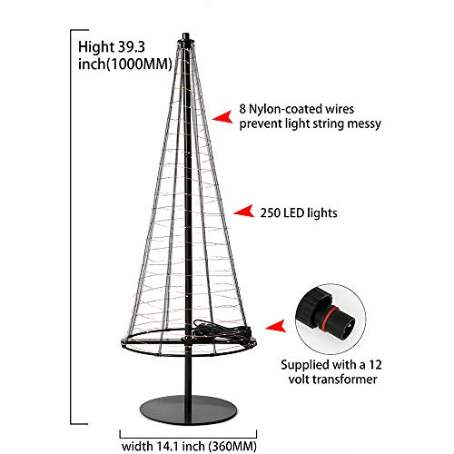 Honesty Tree Foldable, 3.3Ft Tall The Metal Tree Decorates Your Home Or Garden With Sparkling, (Black) #TOP5