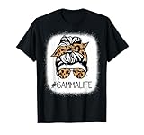 GAMMA Leopard Messy Bun Mother's Day for Grandmothers T-Shirt