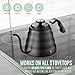 Soulhand Gooseneck Kettle Temperature Control | Stove Top Gooseneck Kettle for Coffee Tea with Thermometer | 3-Layer Stainless Steel Bottom Pour Over Kettle for Electric, Induction, Gas | 40oz/1.2L