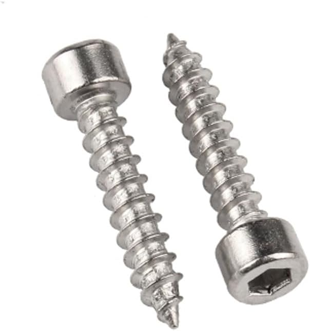 Generic M2 M2.5 M3 Hex Socket Screw Cup Head Self-Tapping Screws Pointed Bolts Stainless Steel 6-25mm Length - (Size: M3 x10mm(20pcs))