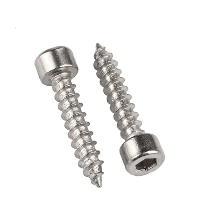 Generic M3.5 M4 Hex Socket Screw Cup Head Self-Tapping Screws Pointed Bolts Stainless Steel 10-35mm Length - (Size: M3.5 x12mm(20pcs))