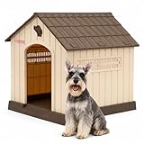 Q PERRON | Casa para Perro Chico - Mediano - Grande| Plástico Tipo Polipropileno Resistente | Impermeable | Térmica |...