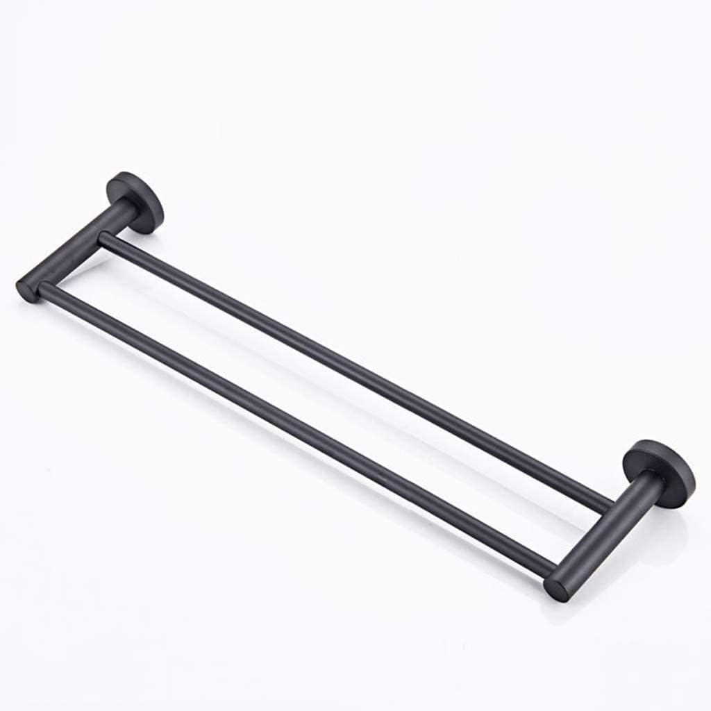 Towel Rails Wall-Mounted Bars, Metal Brass Double Rod Racks Creative Bathroom Rack Decoration Hardware Accessories Holder