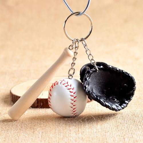Image of COSTOYFUN Mini Cute Soccer Keychain Bowling Tennis Baseball Keychain for Men Women Boys Girls Gift