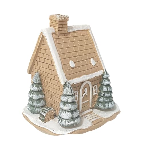 Log Cabin 焚香器 | 家形香炉,ラスティッククリスマス雪小屋コイルコーンホルダー | ホテル 家庭 リビング 寝室 玄関 ヨガ 飾り用