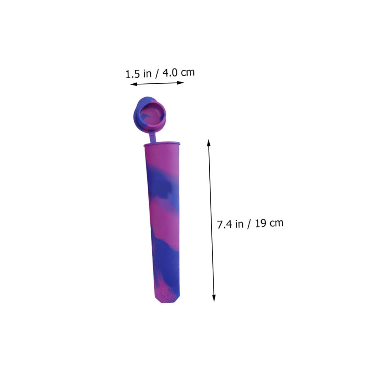 CIYODO 2Pcs Safe Silicone Ice Molds with Lid Easy DIY Popsicle Maker for Adults for Summer Treats Flexible Reusable Popsicle Molds