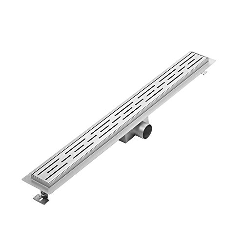 Milano Linear Brushed Stainless Steel Shower Drain Grate - 800mm