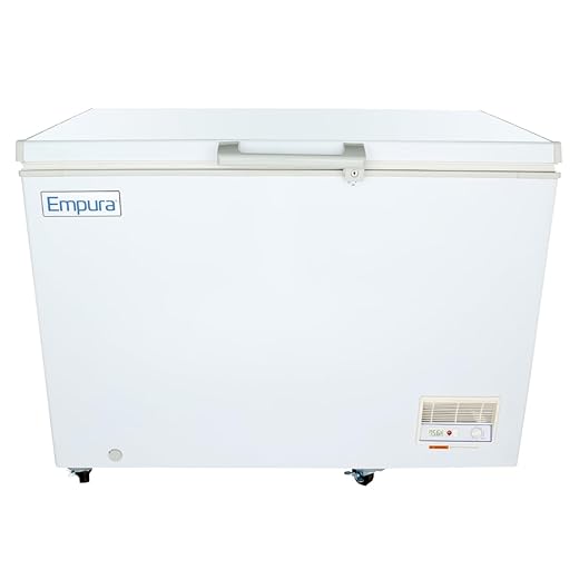 47" Chest Freezer with Solid Lid | Commercial Merchandiser Beverage Display Fridge for Convenience Grocery Store | 11.0 Cu. Ft. | 47.05"W x 28.94"D x 33.27"H, White Exterior Steel, 115V, NSF
