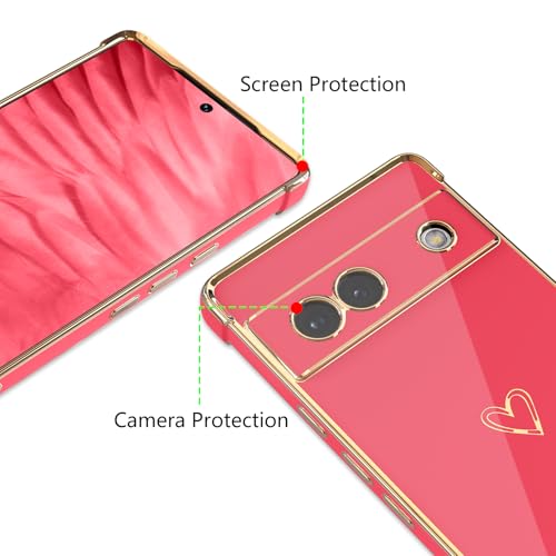 Coque Pixel 7a antichoc rose évite rayures objectif photo